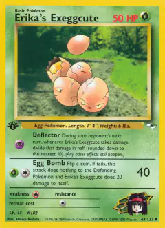 Erika's Exeggcute Uncommon card from Gym Heroes