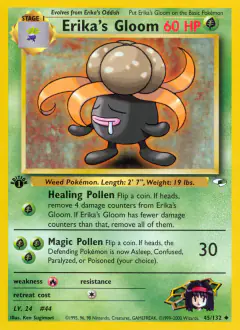Erika's Gloom Uncommon card from Gym Heroes