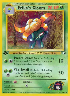 Erika's Gloom Uncommon card from Gym Heroes