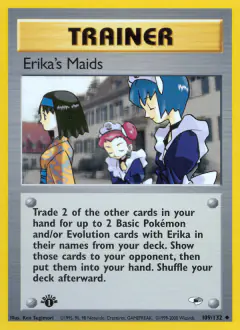 Erika's Maids Uncommon card from Gym Heroes