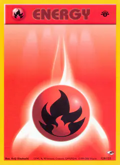 Fire Energy Common card from Gym Heroes