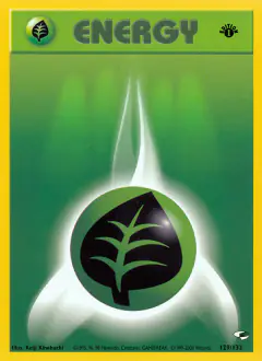 Grass Energy Common card from Gym Heroes