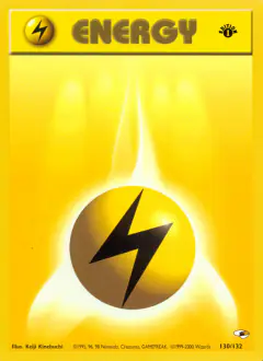Lightning Energy Common card from Gym Heroes
