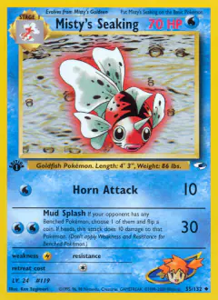 Misty's Seaking Uncommon card from Gym Heroes