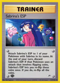 Sabrina's ESP Uncommon card from Gym Heroes