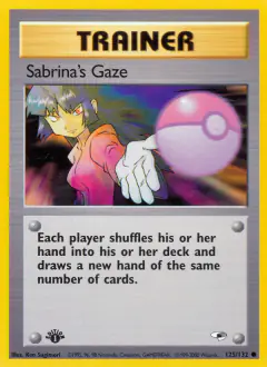 Sabrina's Gaze Common card from Gym Heroes