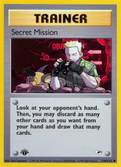 Secret Mission Uncommon card from Gym Heroes