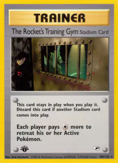 The Rocket's Training Gym Rare card from Gym Heroes