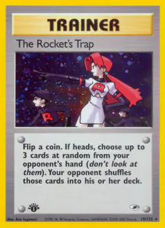 The Rocket's Trap Rare Holo card from Gym Heroes