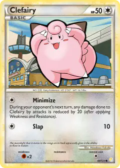 Clefairy Common card from HeartGold & SoulSilver Base