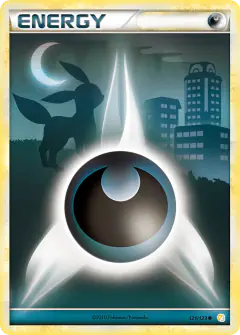 Darkness Energy Common card from HeartGold & SoulSilver Base
