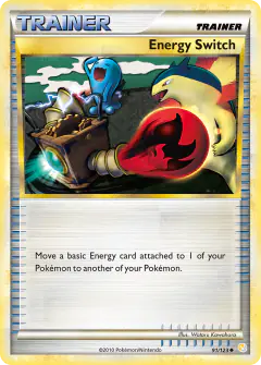 Energy Switch Uncommon card from HeartGold & SoulSilver Base