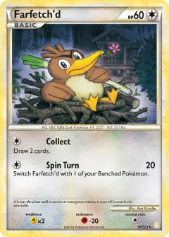 Farfetch'd Rare card from HeartGold & SoulSilver Base