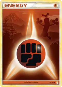 Fighting Energy Common card from HeartGold & SoulSilver Base