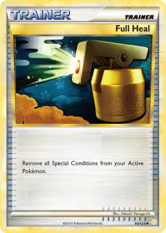 Full Heal Uncommon card from HeartGold & SoulSilver Base