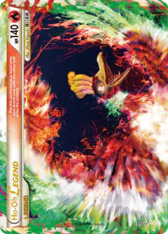 Ho-Oh LEGEND LEGEND card from HeartGold & SoulSilver Base