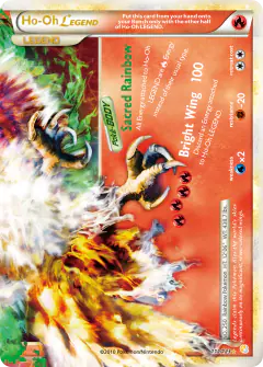 Ho-Oh LEGEND LEGEND card from HeartGold & SoulSilver Base