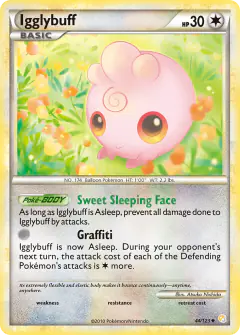 Igglybuff Uncommon card from HeartGold & SoulSilver Base