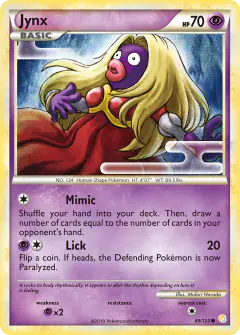 Jynx Common card from HeartGold & SoulSilver Base