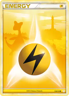 Lightning Energy Common card from HeartGold & SoulSilver Base