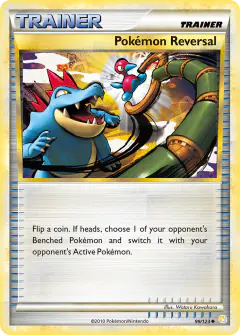 Pokémon Reversal Uncommon card from HeartGold & SoulSilver Base