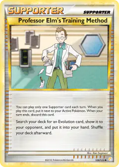 Professor Elm's Training Method Uncommon card from HeartGold & SoulSilver Base