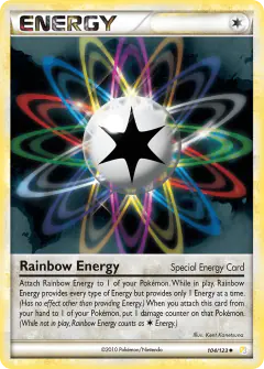 Rainbow Energy Uncommon card from HeartGold & SoulSilver Base