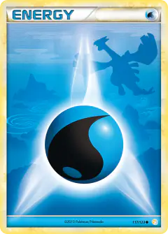 Water Energy Common card from HeartGold & SoulSilver Base