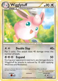 Wigglytuff Uncommon card from HeartGold & SoulSilver Base