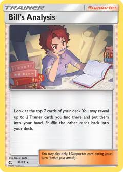 Bill's Analysis Rare card from Hidden Fates