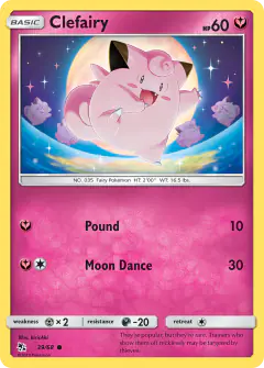 Clefairy Common card from Hidden Fates
