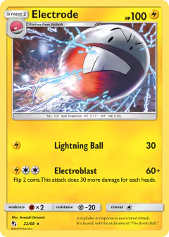 Electrode Rare card from Hidden Fates