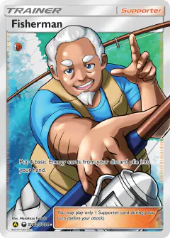 Fisherman Rare Ultra card from Hidden Fates