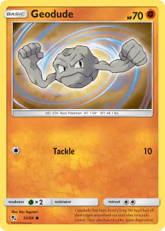 Geodude Common card from Hidden Fates