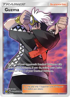 Guzma Rare Ultra card from Hidden Fates