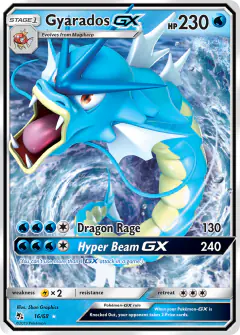 Gyarados-GX Rare Holo GX card from Hidden Fates