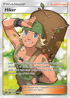 Hiker Rare Ultra card from Hidden Fates