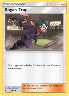 Koga's Trap Uncommon card from Hidden Fates