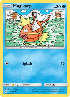 Magikarp Common card from Hidden Fates
