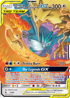 Moltres & Zapdos & Articuno-GX Rare Holo GX card from Hidden Fates