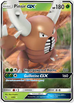 Pinsir-GX Rare Holo GX card from Hidden Fates
