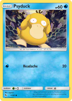 Psyduck Common card from Hidden Fates