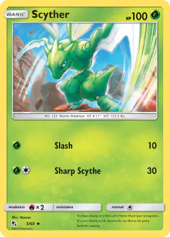 Scyther Uncommon card from Hidden Fates