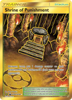 Shrine of Punishment Rare Secret card from Hidden Fates