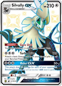 Silvally-GX Rare Shiny GX card from Hidden Fates