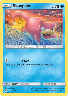 Slowpoke Common card from Hidden Fates