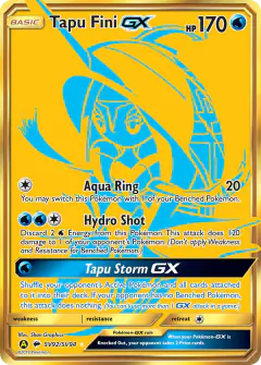 Tapu Fini-GX Rare Secret card from Hidden Fates