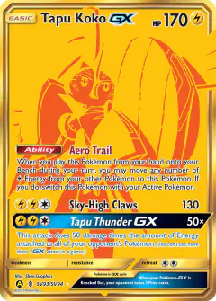 Tapu Koko-GX Rare Secret card from Hidden Fates