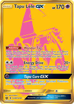 Tapu Lele-GX Rare Secret card from Hidden Fates