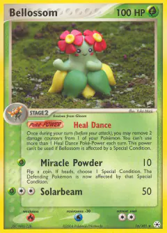 Bellossom Rare card from Hidden Legends